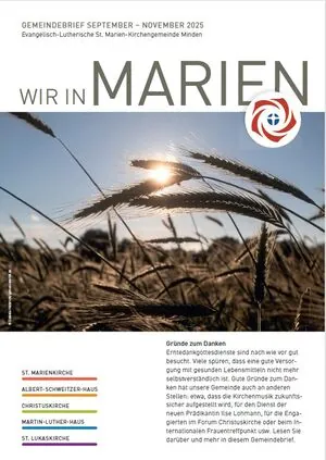 Titelbidl des Gemeindebriefes der Kirchengemeinde St. Marien in Minden vom Juni 2025