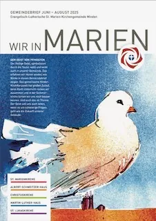 Titelbidl des Gemeindebriefes der Kirchengemeinde St. Marien in Minden vom Juni 2025
